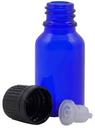 CP7005 15 ml Blue Glass Bottle