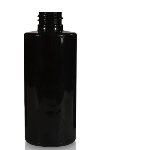 CP7094 100 ml Black pet Bottle with Flat Neck