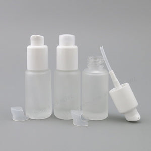 CP7232 15ml Frosted lotion Bottle with 20mm Pump