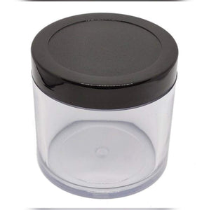 CP7006 100 gm Transparent san Jar With Black Cap