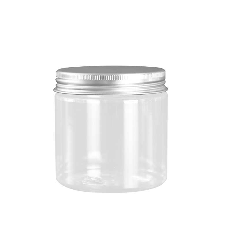CP7012 300 gm Transparent Pet Jar With Silver Cap