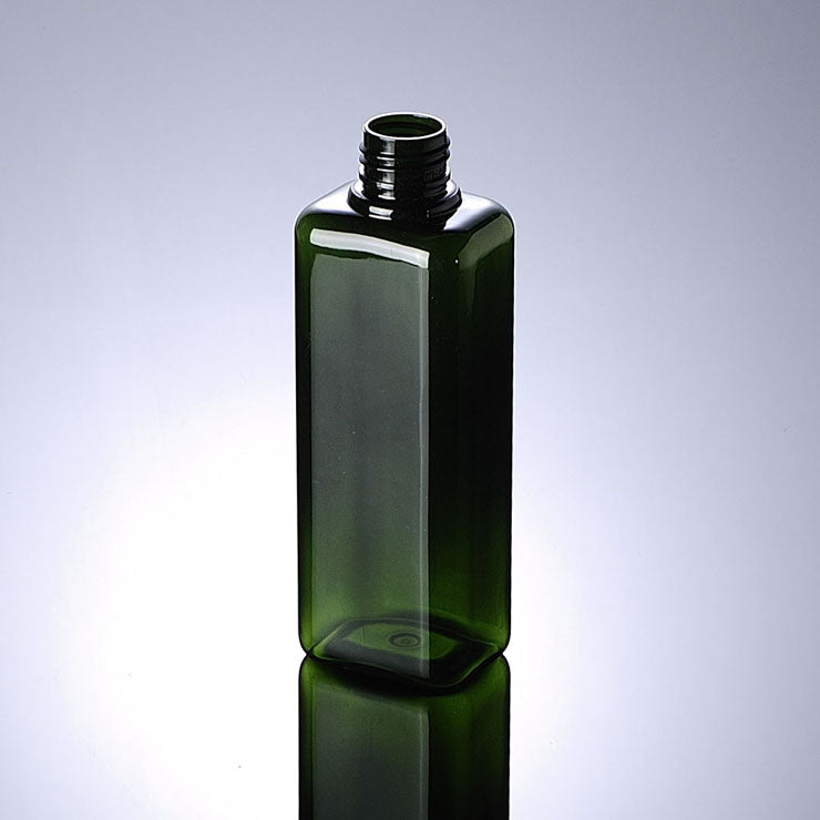 CP0429 200 ml Green Pet Square Bottle