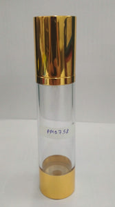 CP00758 50 ml Airless Golden Glossy Bottle