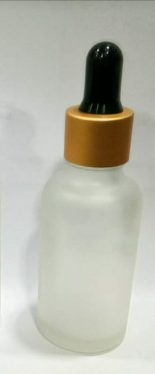 CP7029 30ml Frosted Glass Bottle with Golden Black Droper