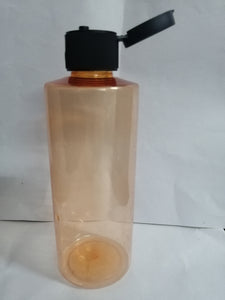 CP7061 200 ml orange PET bottle with black Flip top cap