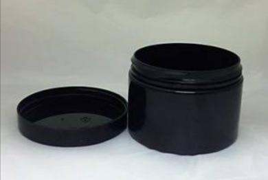 CP0137 100 gm Black Round PP Jar With Black Lid