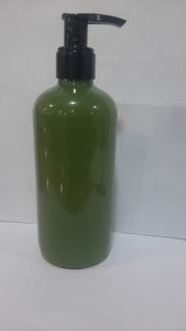 CP7198 300ml green France pet bottle With Black Dispenser Pump