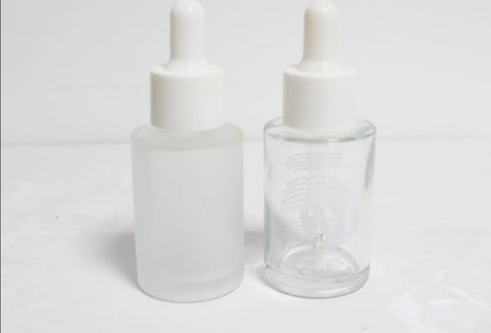 CP7233 30ml Clear Glass Lotion Bottle with ABS Dropper Set