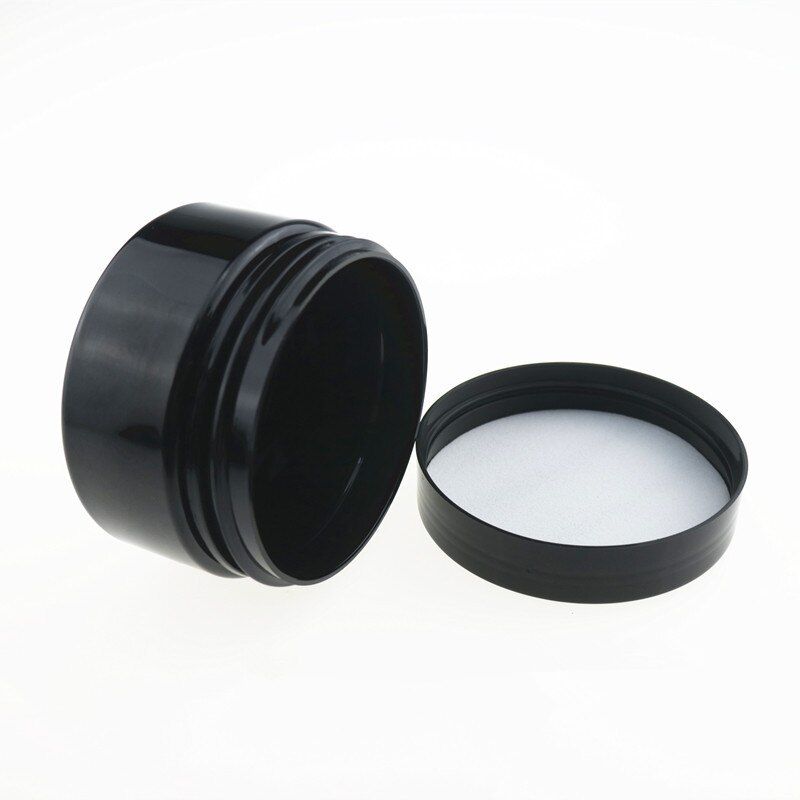 CP7010 100gm Black PP Round Jar With Black Cap