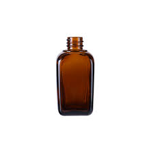 CP7128 15 ML Amber Square Glass Bottle